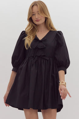 Black Bow Dress