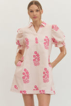 Load image into Gallery viewer, Pink Stripe and Floral Dress