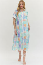 Load image into Gallery viewer, Bright Checkered Midi
