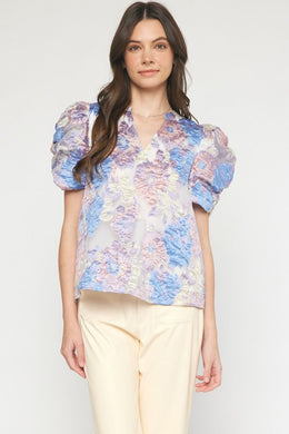 Blue Combo Overlay Top