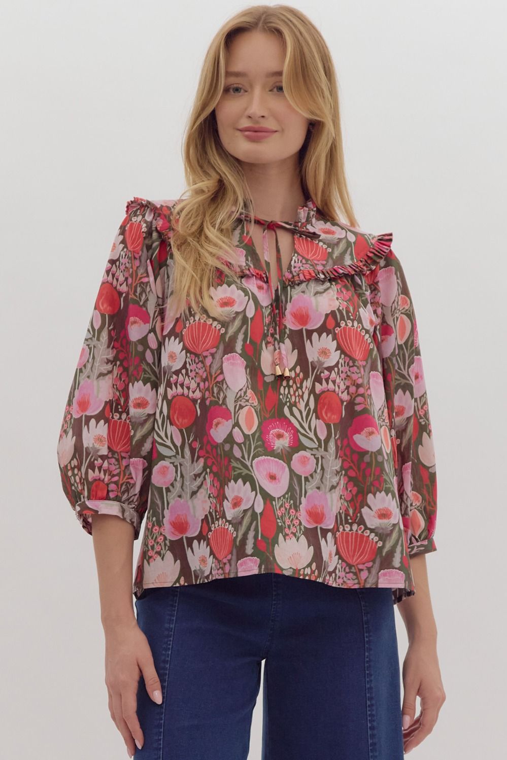 Ruby Floral Top