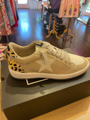 Gold Leopard Ballstar Sneakers