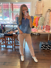 Load image into Gallery viewer, Denim Button Up Top
