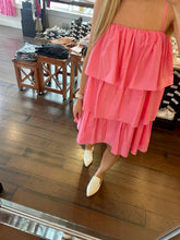 Load image into Gallery viewer, Pink Ruffle Tiered Dress