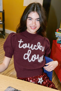 Maroon Touchdown Sweater