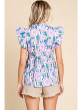 Load image into Gallery viewer, Lavender Mix Floral Top