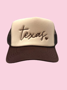 Texas Embroidered Trucker Hat