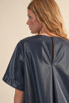 Load image into Gallery viewer, Indigo Leather Dress