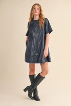Load image into Gallery viewer, Indigo Leather Dress