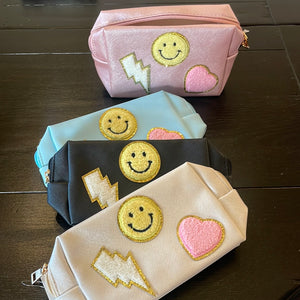 Cosmetic Bag with Patches