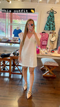 Load image into Gallery viewer, White Ruffle Sleeve Woven Dress