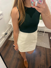 Load image into Gallery viewer, White Leather Skirt