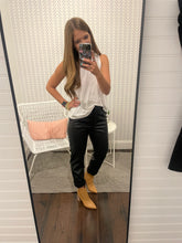 Load image into Gallery viewer, Leather Cropped Pants