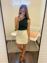 Load image into Gallery viewer, White Leather Skirt