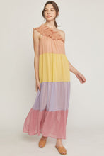 Load image into Gallery viewer, One Shoulder Multi Maxi Dress