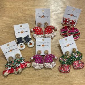 Holiday Beaded Earrings