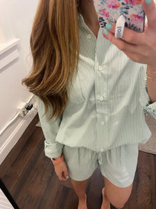 Green Striped Set