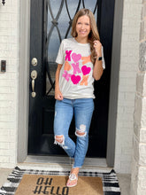 Load image into Gallery viewer, XO Falling Hearts Tee