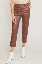Load image into Gallery viewer, Leather Cropped Pants