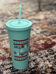 Merry and Bright Tumbler