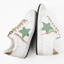 Load image into Gallery viewer, Green &amp; Gold Ballstar Sneakers