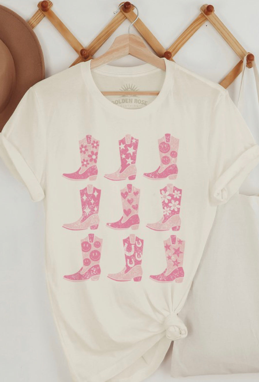Pink Boots Tee- Oversized